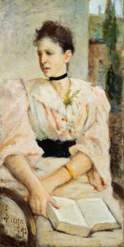 Paola Bandini portréja alkotó: Silvestro Lega