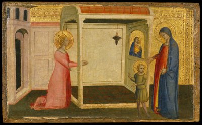 Alexandriai Szent Katalin látomása, 14. század második fele. alkotó: Silvestro dei Gherarducci