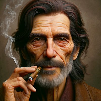 Albert - "Az AI-alakú életévek: az időtlenség portréi" alkotó: Silvia Martini