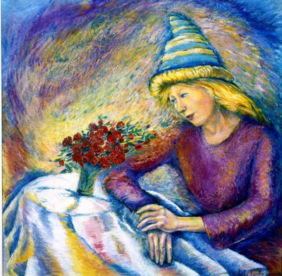 Beszélgetés, 2005 (pasztell) alkotó: Silvia Pastore