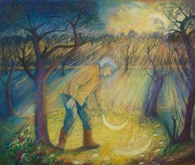 Tegnap este a gyümölcsösben, 2012 (vegyes technika) alkotó: Silvia Pastore