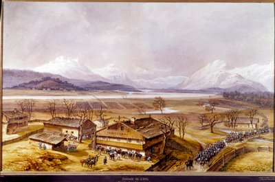 A fogadó elhaladása december 9-én alkotó: Simeon Fort