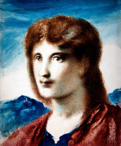 Egy fiatalember feje alkotó: Simeon Solomon
