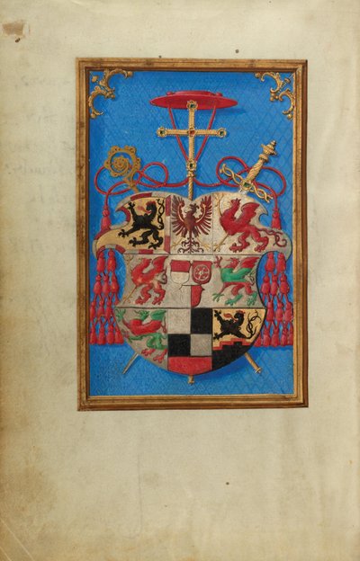 Wappen des Kardinals Albrecht von Brandenburg alkotó: Simon Bening
