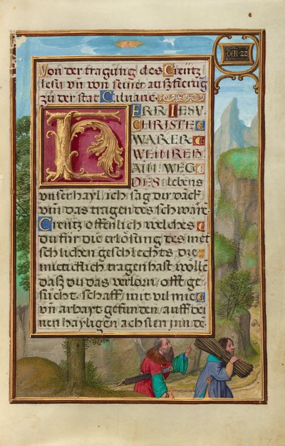 Rand mit Abraham und Isaak alkotó: Simon Bening