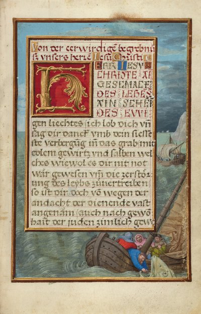 Rand mit Jona ins Meer geworfen alkotó: Simon Bening