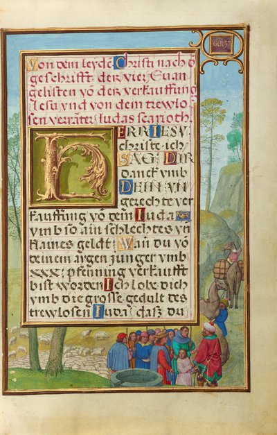 Border with Joseph Being Sold by His Brothers alkotó: Simon Bening