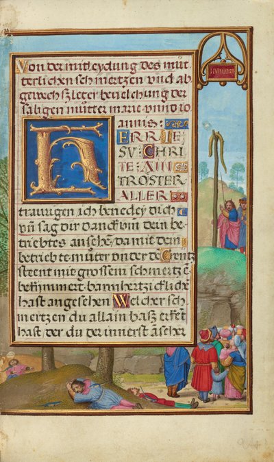 A határ Mózes és a kígyó határán alkotó: Simon Bening