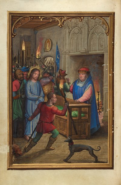 Krisztus Annás előtt alkotó: Simon Bening