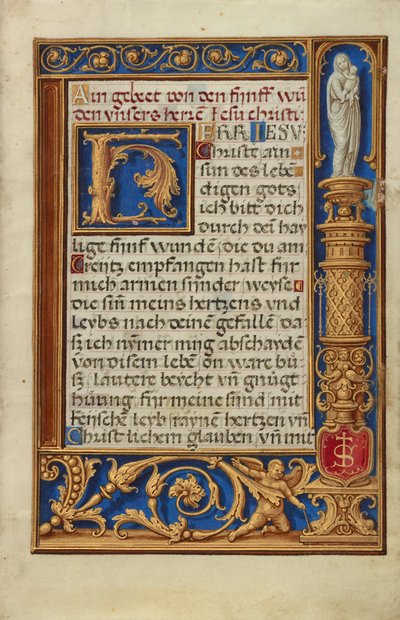 Geschmückte Textseite alkotó: Simon Bening