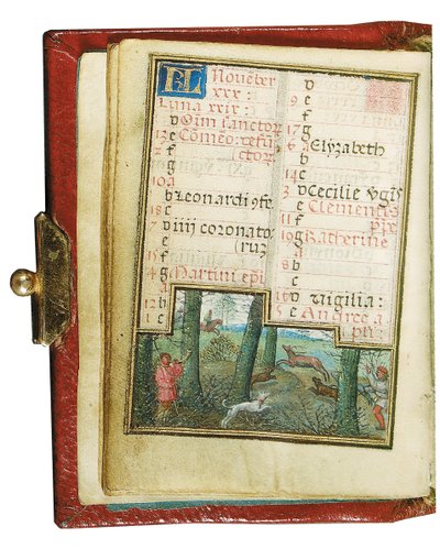 Fólió egy miniatűr Órakönyvből, Róma, Brugge felhasználása alkotó: Simon Bening