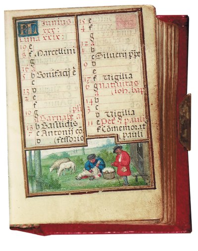 Fólió egy miniatűr Órakönyvből, Róma felhasználása, Brugge, 1530-35 alkotó: Simon Bening