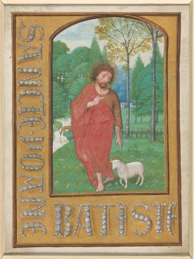 Keresztelő Szent János alkotó: Simon Bening