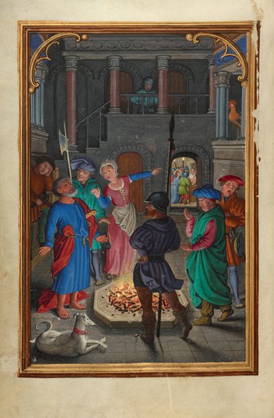 Szent Péter tagadása alkotó: Simon Bening
