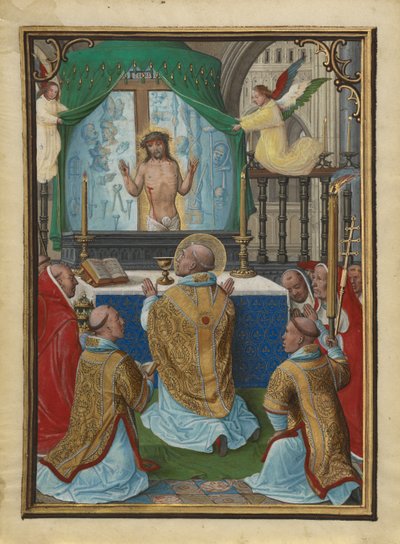 Die Messe des Heiligen Gregor alkotó: Simon Bening