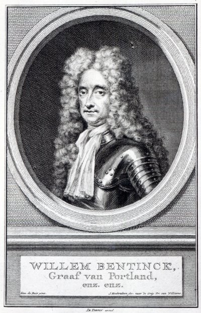 William Bentinck, Portland 1. grófja, Jacobus Houbraken metszete Robert Williams eredetije után alkotó: Simon Du Bois