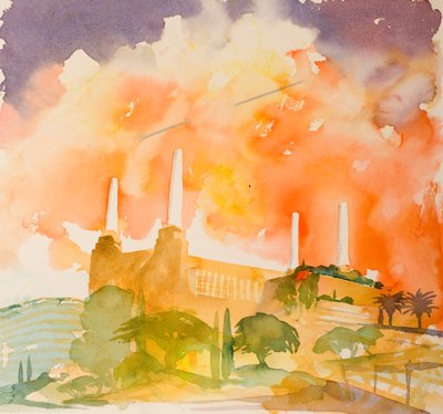 Battersea Beautiful, 2016 (akvarell) alkotó: Simon Fletcher