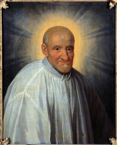 Paul Saint Vincent (1576-1660), a Galériák Chamonier-jének és a Jótékonysági Lányok Kongregációinak alapítója Simon Francois festészetének (1576-1660) portréja 1660 V. 0,81 x 0,65 m alkotó: Simon Francois