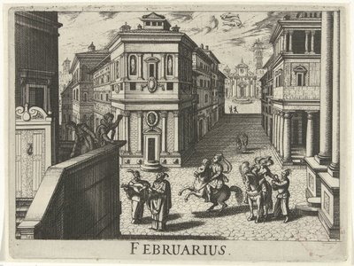 február február (cím az objektumon) Tizenkét hónap (sorozat címe) alkotó: Simon Frisius