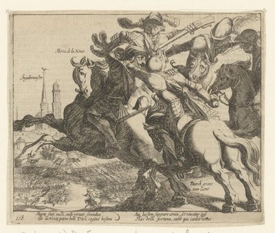 François de la Noue fogságba esett az ingelmunsteri csatában, 1580 alkotó: Simon Frisius