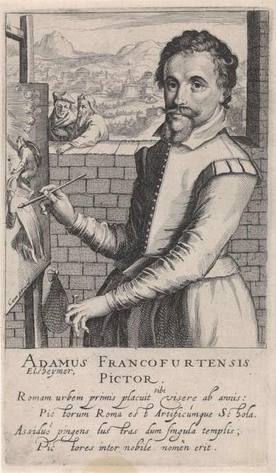Adam Elsheimer portréja alkotó: Simon Frisius