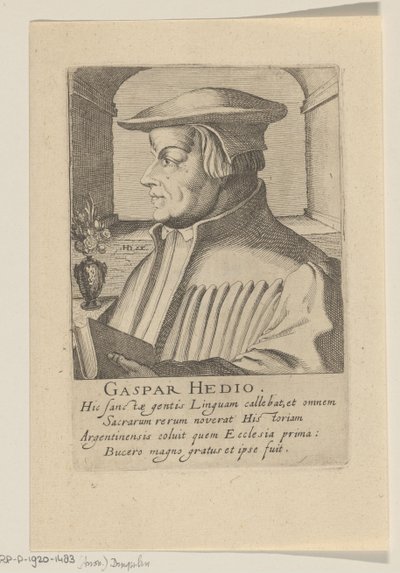 Caspar Hedio portréja alkotó: Simon Frisius