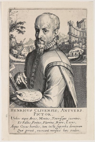 Hendrik van Cleef portréja alkotó: Simon Frisius