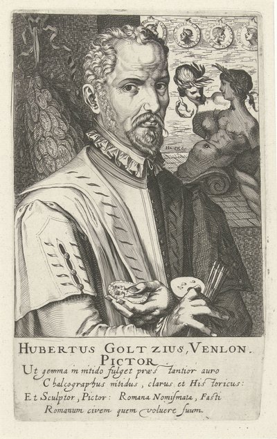 Hubert Goltzius portréja alkotó: Simon Frisius
