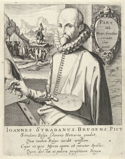 Jan van der Straet portréja alkotó: Simon Frisius