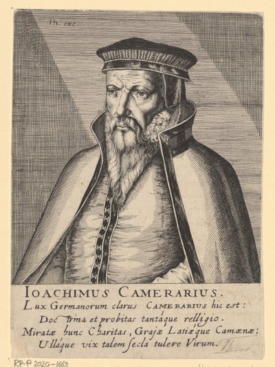 Joachim Camerarius I. portréja alkotó: Simon Frisius