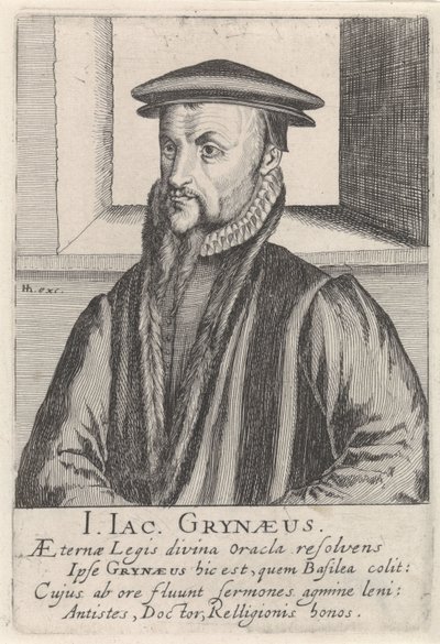 Johann-Jacob Grynaeus portréja alkotó: Simon Frisius