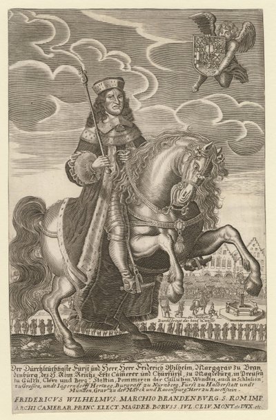 Frederic-Guillaume Ier de Brandebourg - (Frederic Guillaume) Frigyes Vilmos (1620-1688), brandenburgi választófejedelem, porosz herceg portréja - Grimm, Simon (aktív kb. 1680) - 1680 - Rézmetszet - 29,4x18,9 Magángyűjtemény alkotó: Simon Grimm