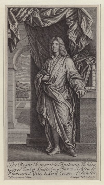 Anthony Asley Cooper alkotó: Simon II (after) Gribelin