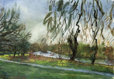 Buccleuch Gardens (akvarell és gouache, papír) alkotó: Simon Neville