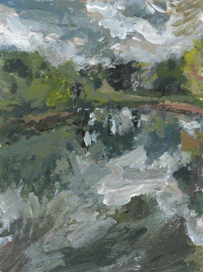 2. számú tó , 2023 (akril, papír) alkotó: Simon Neville