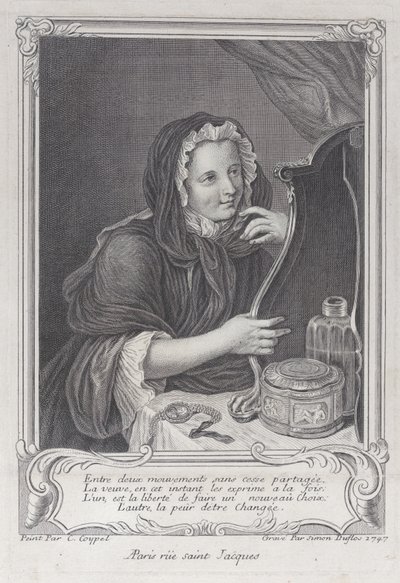 A kacér özvegy, 1747., 1747. alkotó: Simon Nicolas Duflos