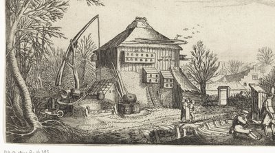 Téli táj farm Tájképek (sorozat címe) alkotó: Simon Poelenburg