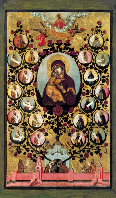 Vlagyimir Szűz apoteózisa, 1668. alkotó: Simon Ushakov