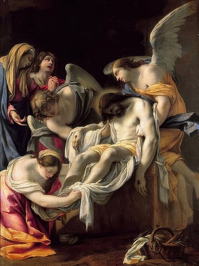 Krisztus temetése alkotó: Simon Vouet