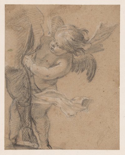 Angyal Szent Rókus lábánál alkotó: Simon Vouet