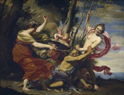 Atyai idő legyőzte a szeretet, a remény és a szépség, 1627 alkotó: Simon Vouet