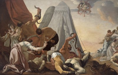 Israeliten, die zur Ehernen Schlange aufblicken sollen alkotó: Simon Vouet
