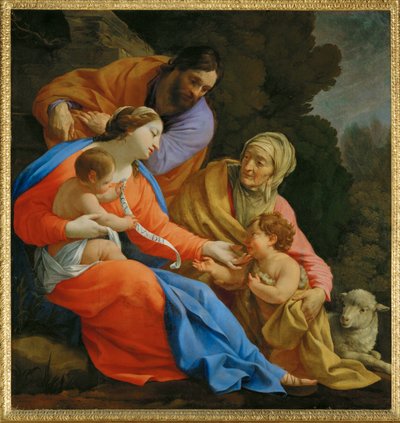 La Sainte Famille - A Szent Család. R. F ... alkotó: Simon Vouet