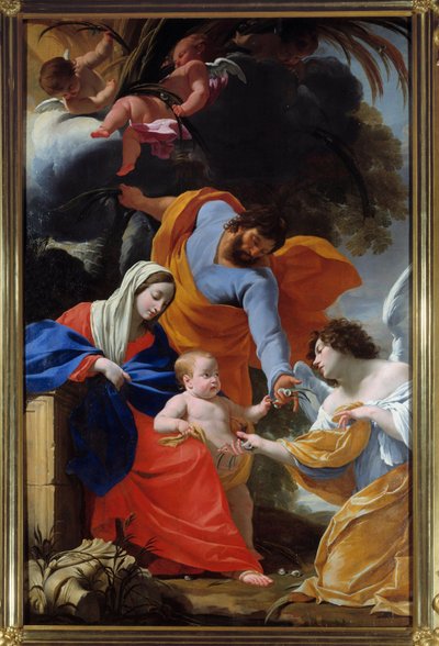 Simon Vouet (1590-1649) A Szent Család többi tagja festménye, 1639 Grenoble, Musee des Beaux Arts alkotó: Simon Vouet