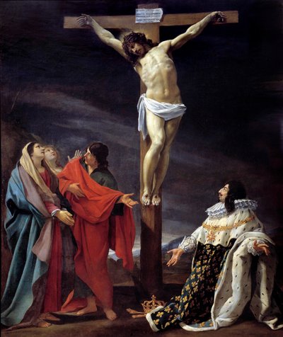 XIII. Lajos király (1601-1643) fogadalma Simon Vouet (1590-1649) festménye és műhelye alkotó: Simon Vouet
