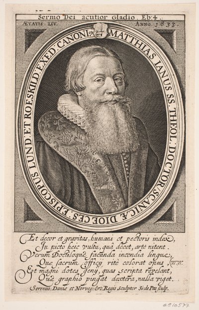 Mads Jensen püspök alkotó: Simon de Pas