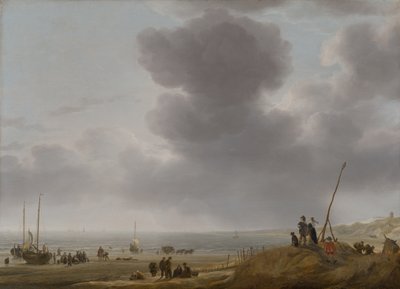 Kilátás a strandra alkotó: Simon de Vlieger