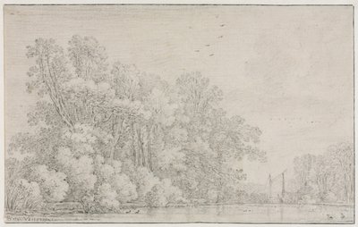 Folyói táj, c. 1650. alkotó: Simon de Vlieger