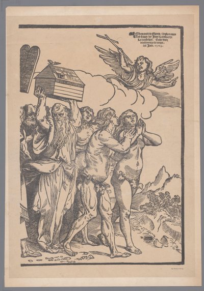 A De Triomf van Christus nyomtatványsorozat tizedik és utolsó részének reprodukciója Joos Lambrecht nyomán alkotó: Simonau and Toovey