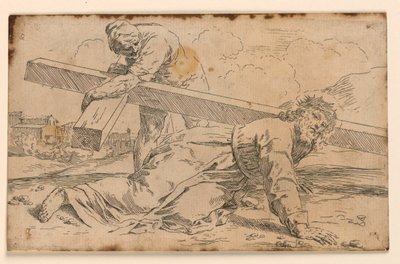 Keresztjét hordozó Krisztus alkotó: Simone Cantarini